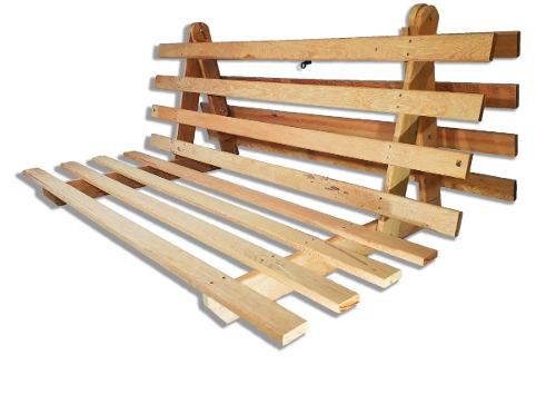 Base Futon Casal Oriental Madeira Nobre Grapia