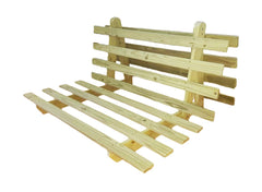 Base Futon Solteiro Oriental Madeira Pinus Sem Pintura