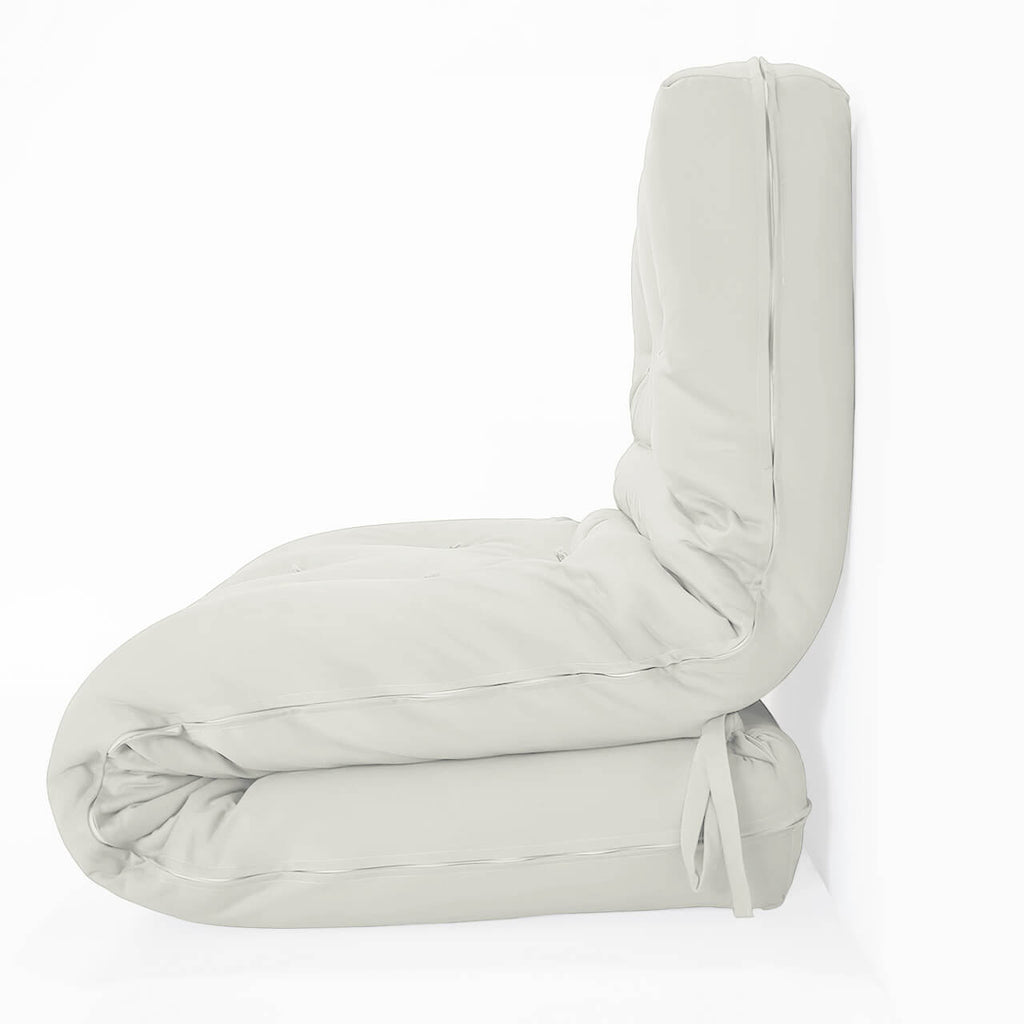 Futon Solteiro Oriental D28 Dobrável Acquablock Branco Off
