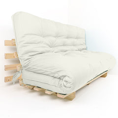 Sofa Cama Futon Oriental King Madeira Pinus Acquablock Branco Off