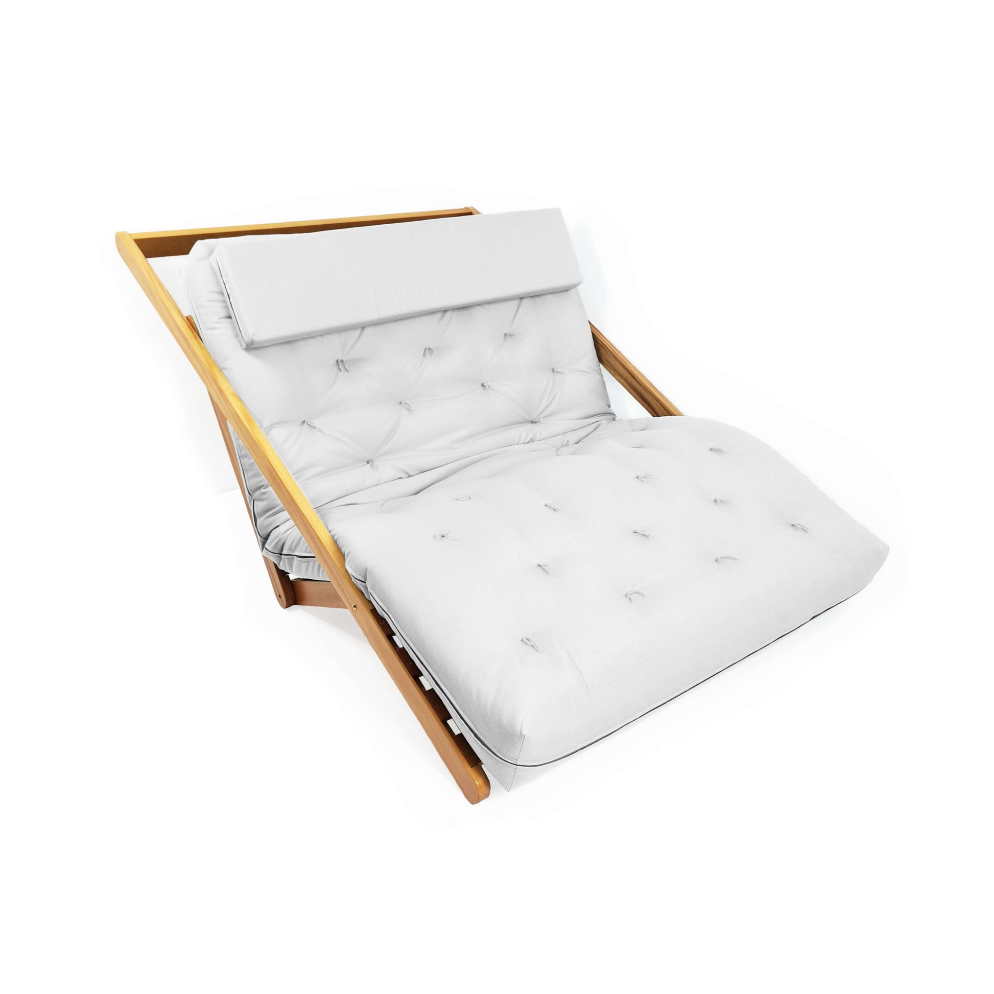 Poltrona New York Reclinável Casal Futon Acquablock Branco Off