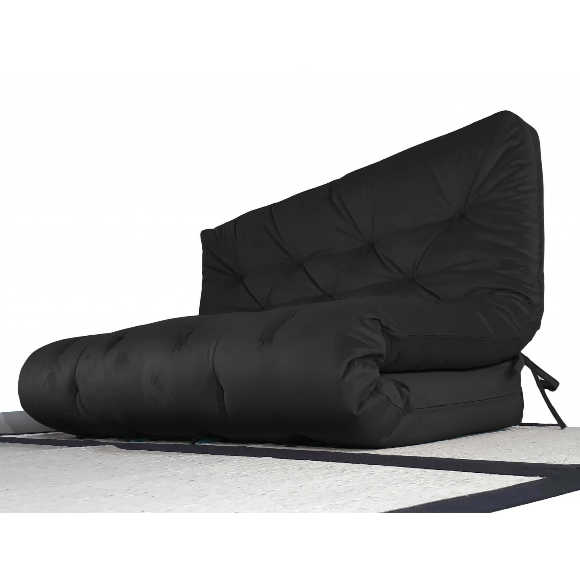 Futon Sofá Cama Casal Oriental Acquablock Preto