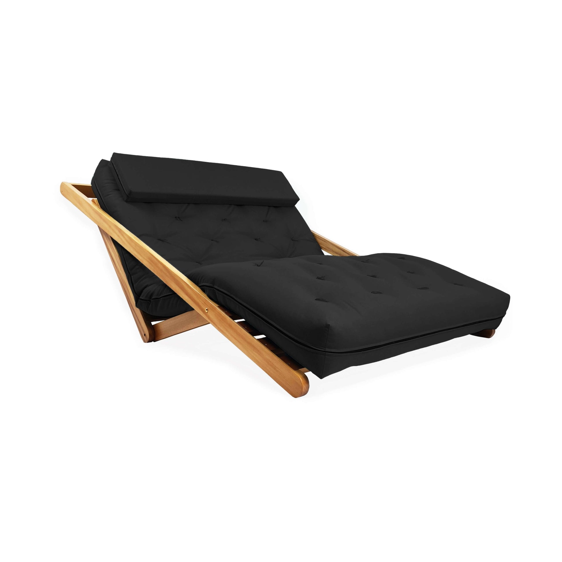 Poltrona New York Reclinável Casal Futon Acquablock Preto