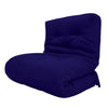 Futon Solteiro Oriental D28 Dobrável Acquablock Azul Royal