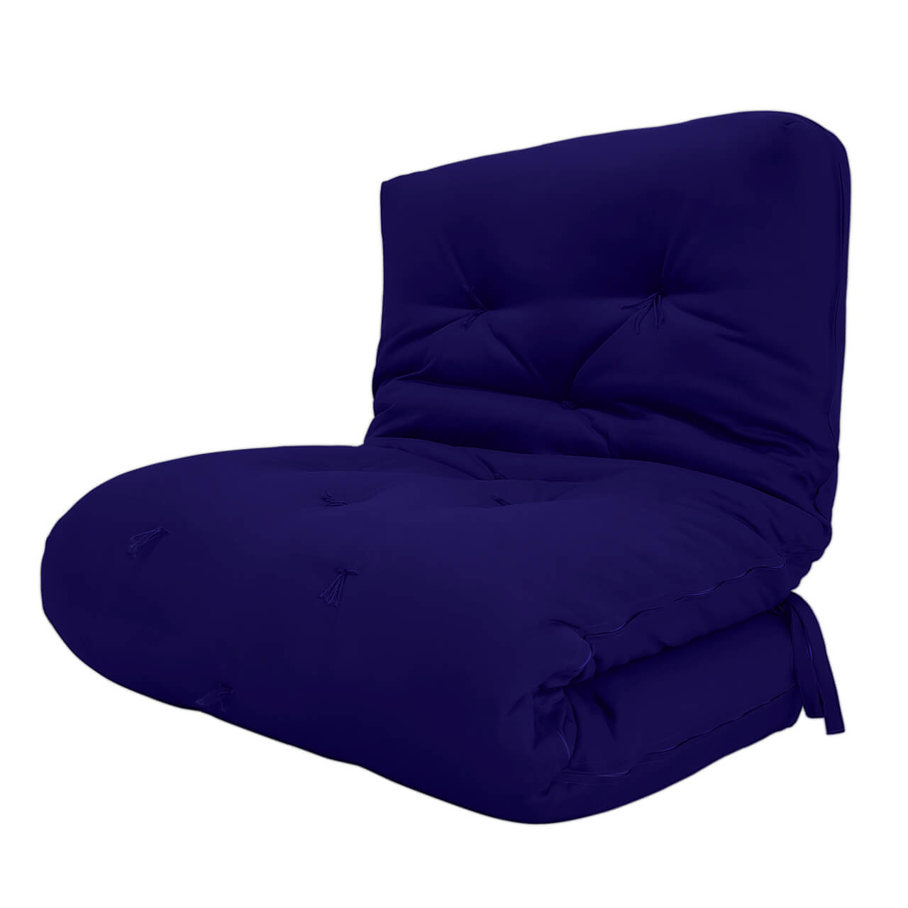 Futon Solteiro Oriental D28 Dobrável Acquablock Azul Royal