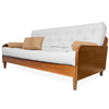 Sofá Cama Paris II Acquablock em Madeira Maciça Natural - Branco Off