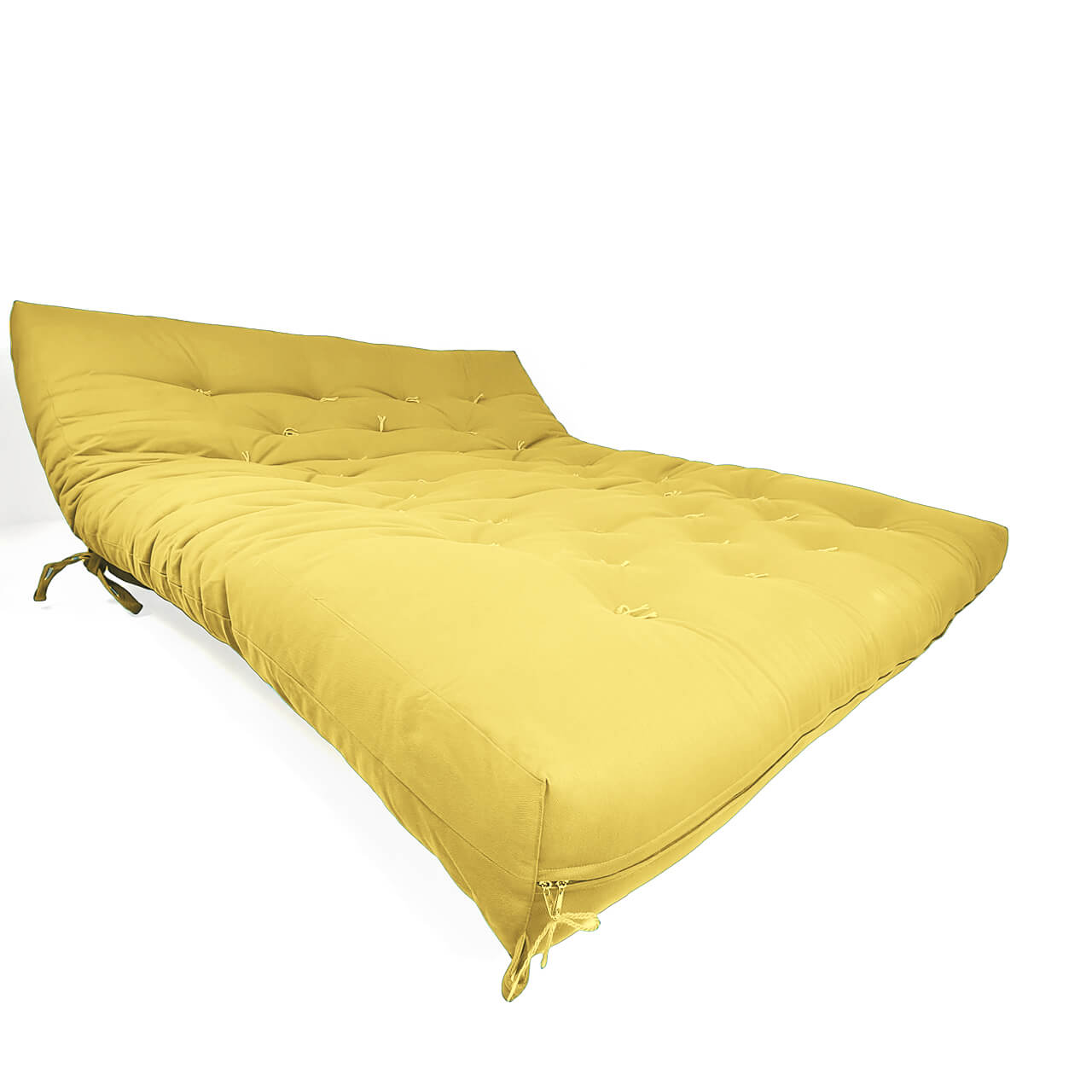 Sofa Cama Futon Oriental King D33 Madeira Pinus Acquablock Amarelo
