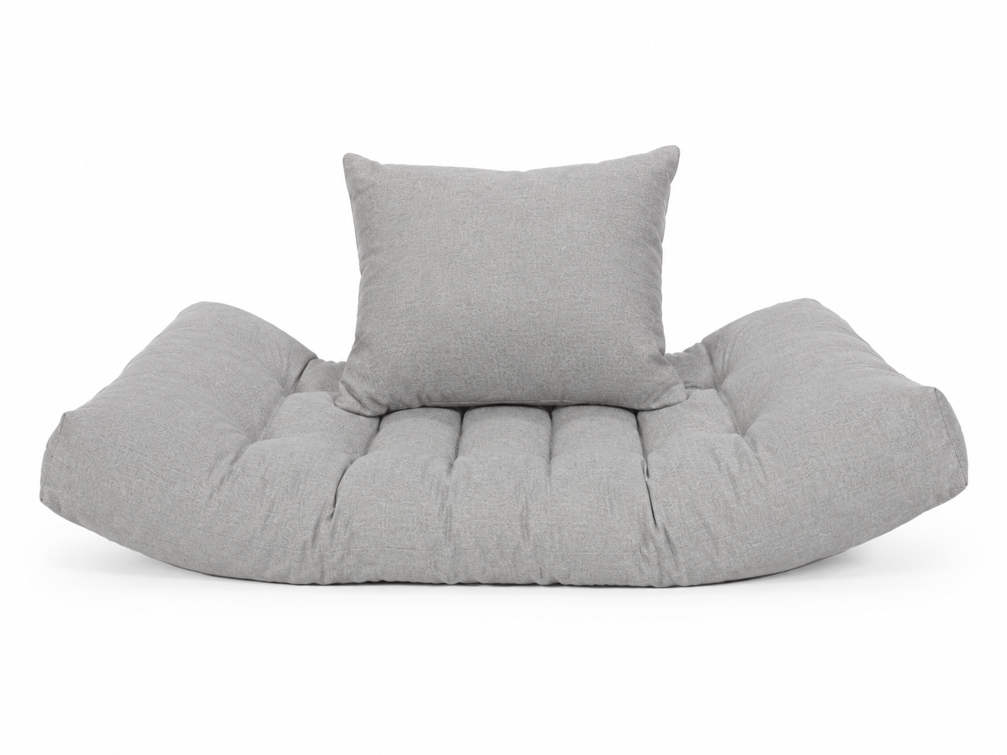 Futon Poltrona Japão em Acquablock Cinza linho