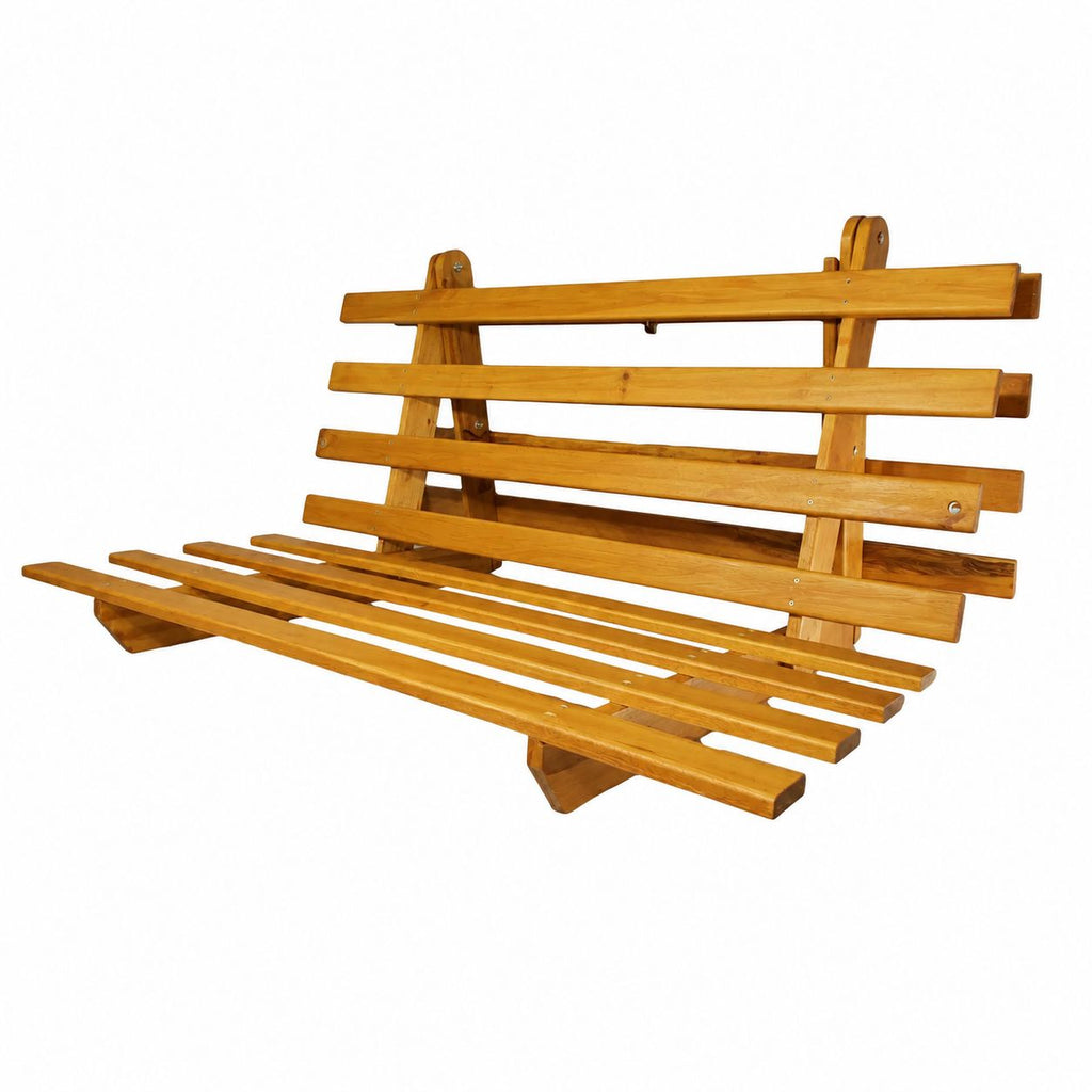 Base Futon Casal Oriental Madeira Pinus Cor Mel