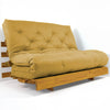 Sofá Cama Casal Futon Tokio Madeira Cor Mel Acquablock Amarelo