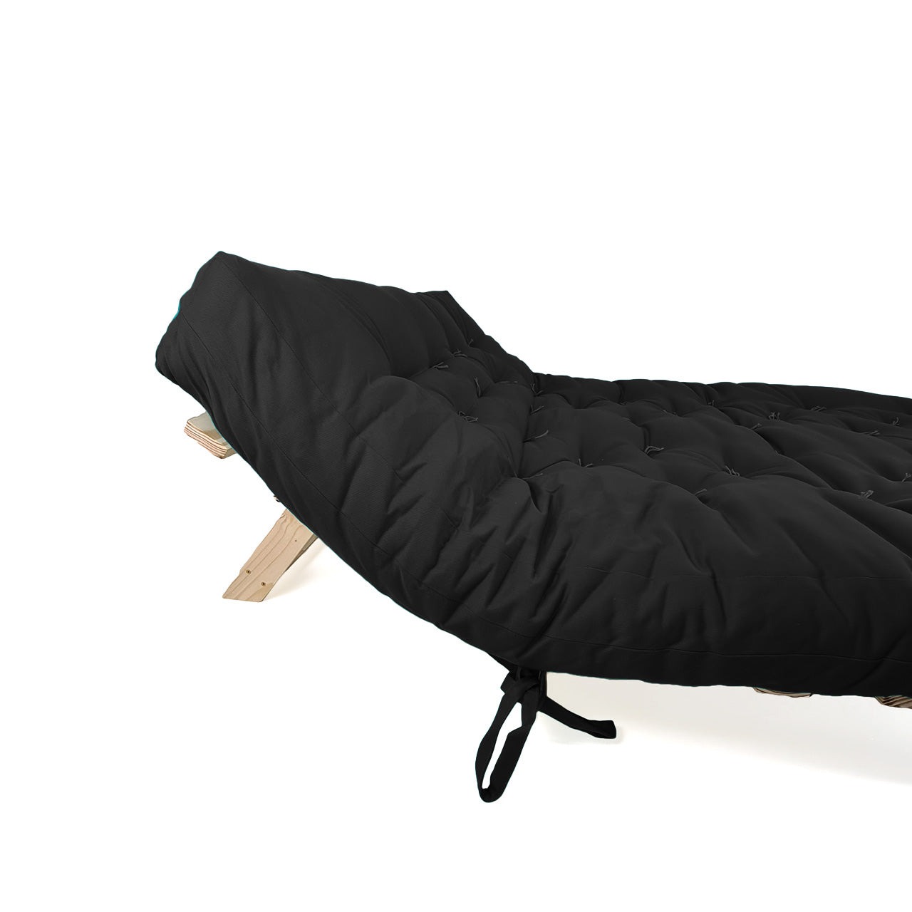 Sofa Cama Futon Oriental King Madeira Pinus Acquablock Preto