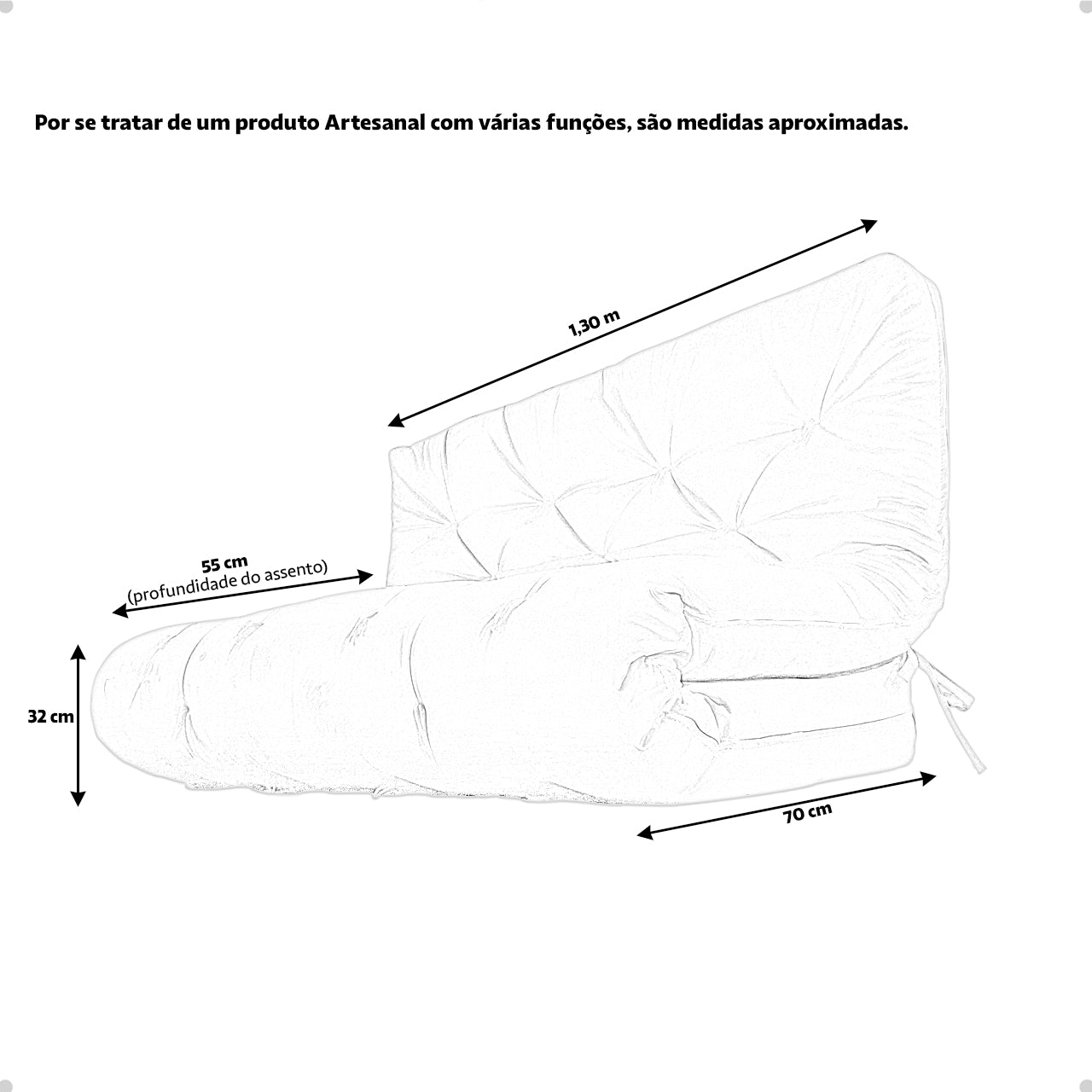 Futon Sofa Cama Casal D33 Tendencia Oriental Caramelo