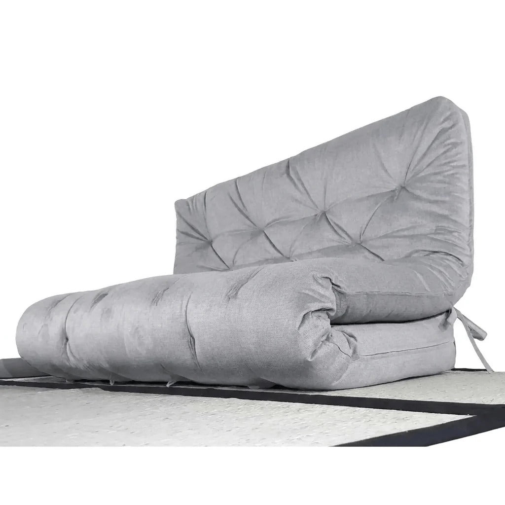 Futon King D28 Acquablock Cinza linho