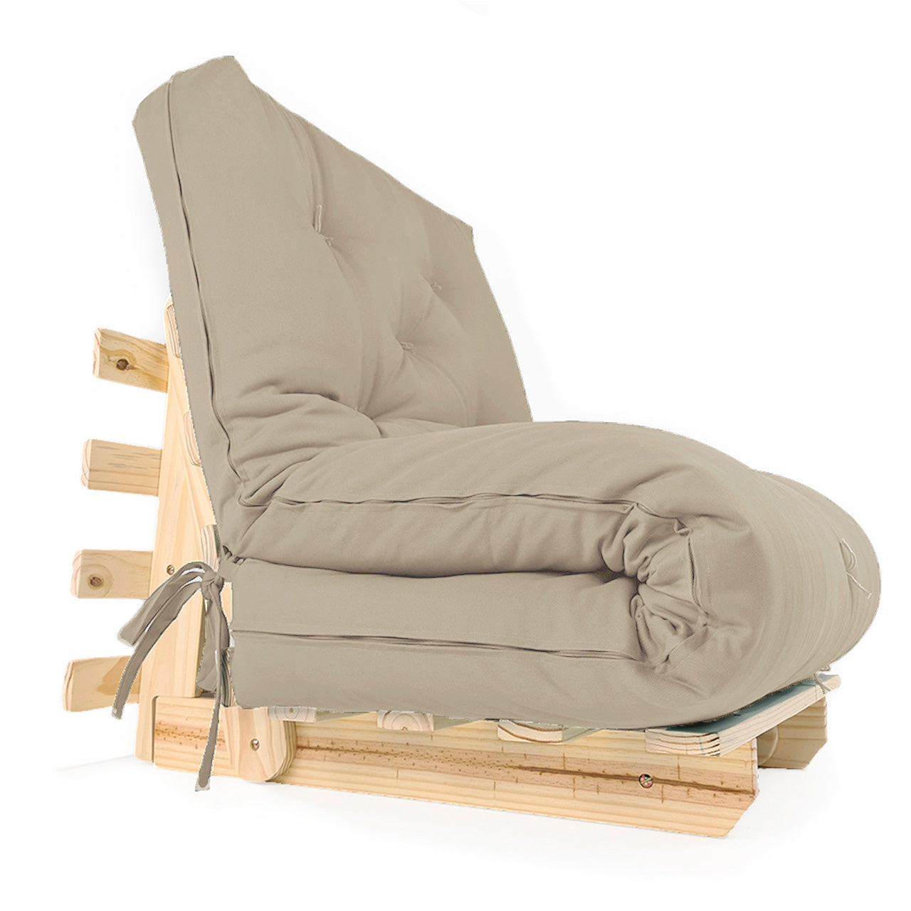 Sofa Cama Solteiro Futon Dobrável Acquablock Fendi