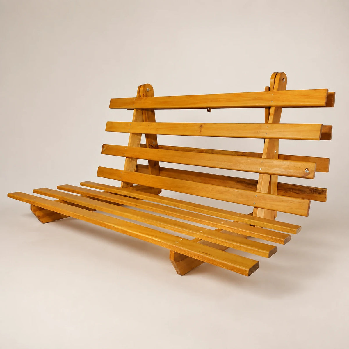 Base Futon Casal Oriental Madeira Pinus Cor Mel