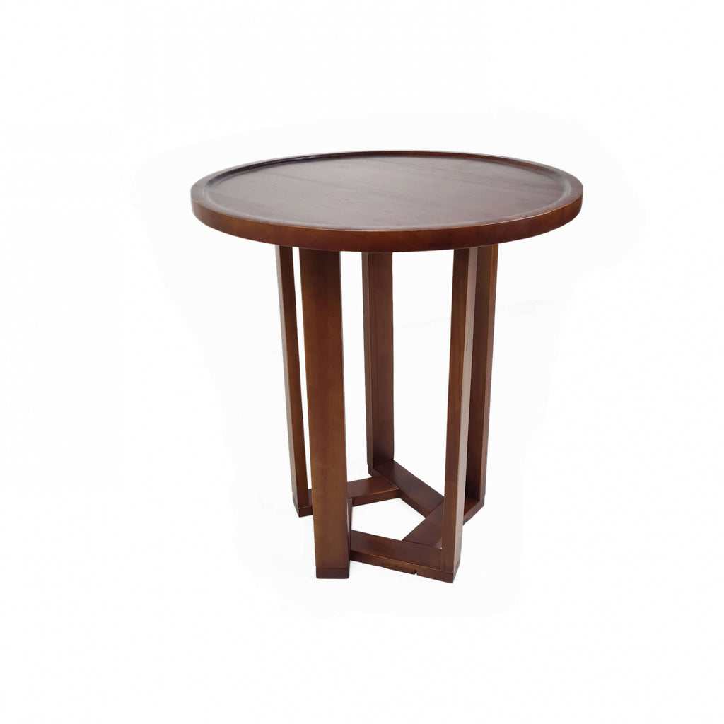Mesa Lateral Design Redonda Madeira Pinus Imbuia
