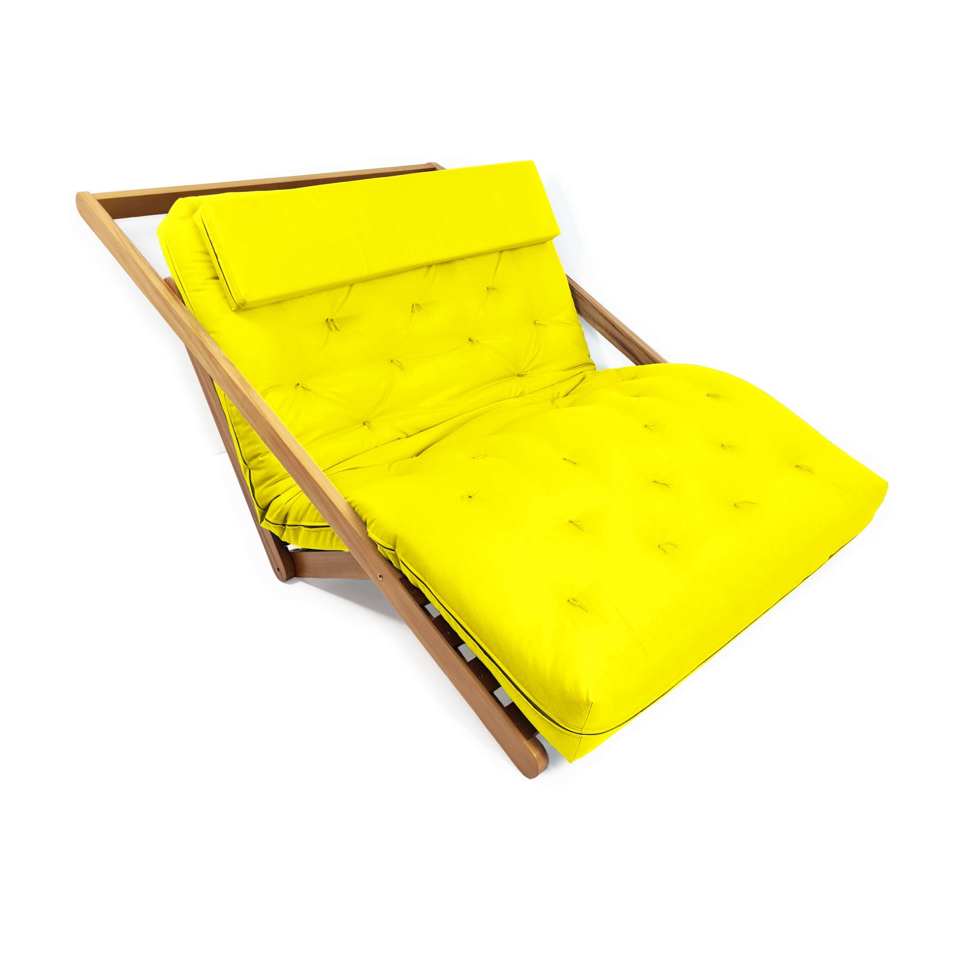 Poltrona New York Reclinável Casal Futon Acquablock Amarelo