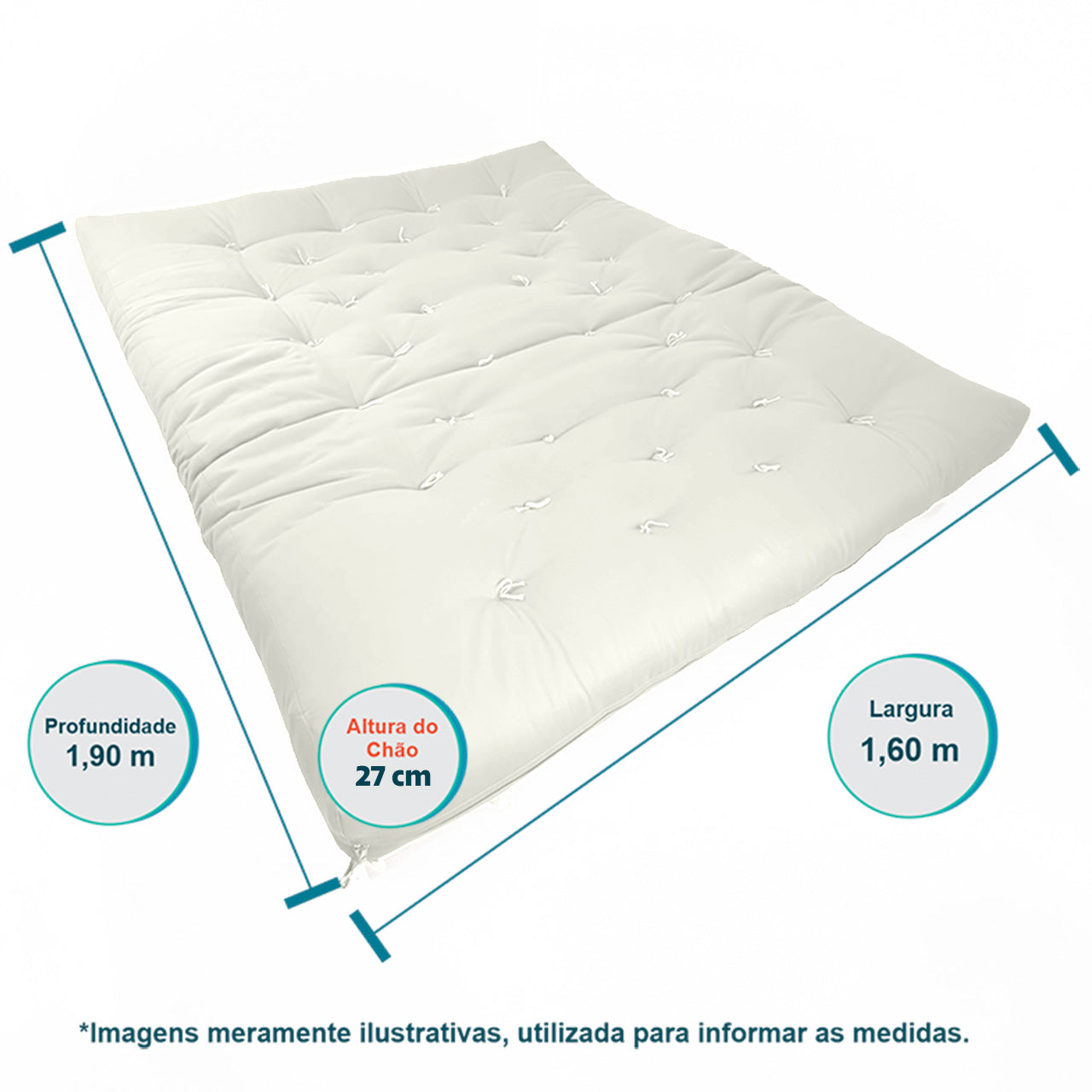 Sofa Cama Futon Oriental King Madeira Pinus Acquablock Branco Off