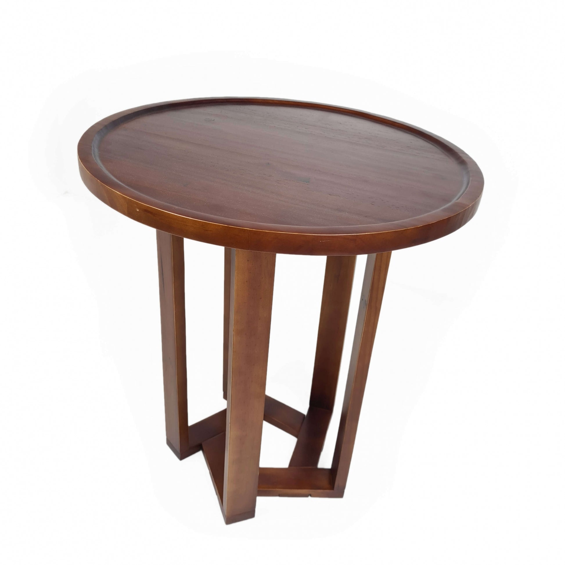 Mesa Lateral Design Redonda Madeira Pinus Imbuia