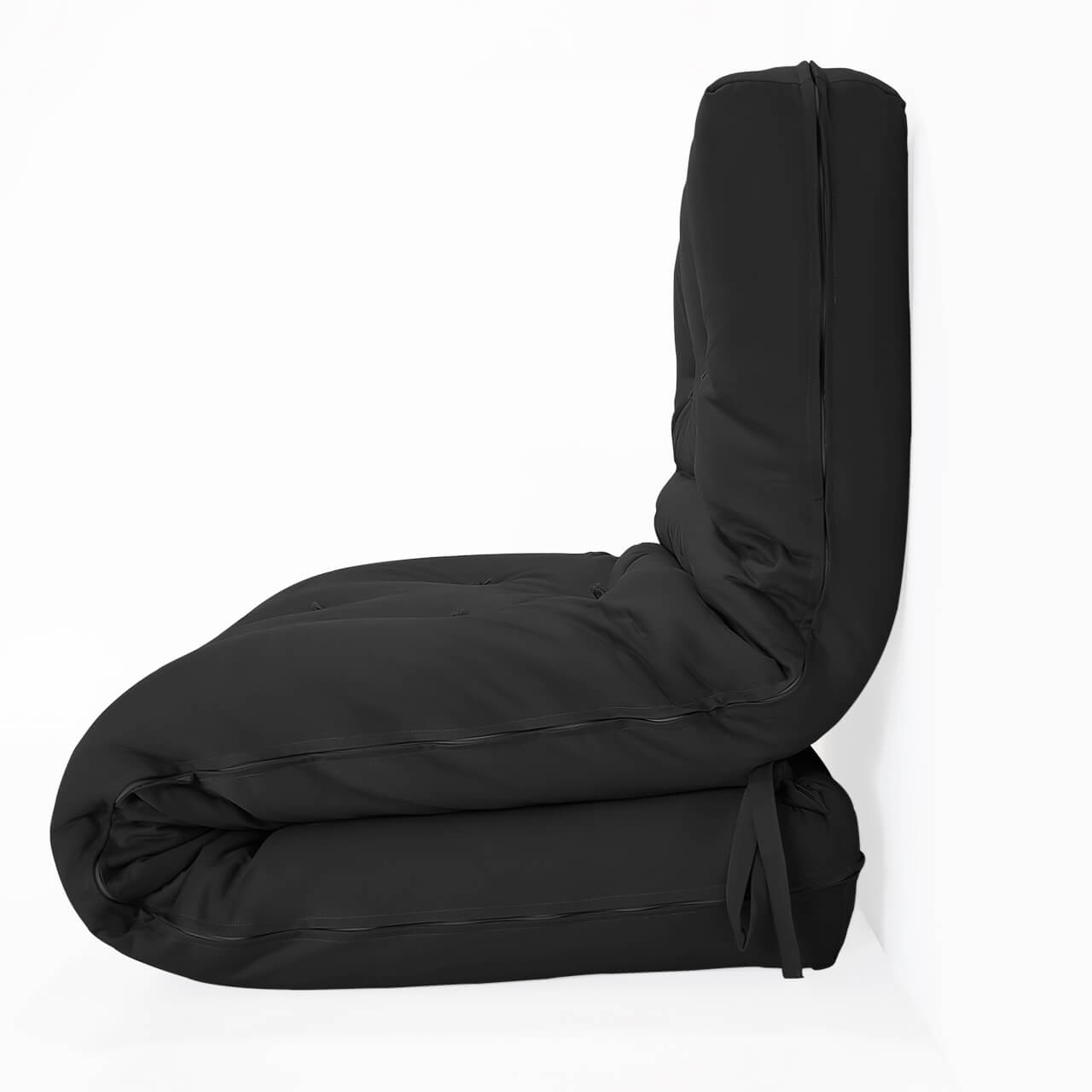 Futon Solteiro Oriental D28 Dobrável Acquablock Preto