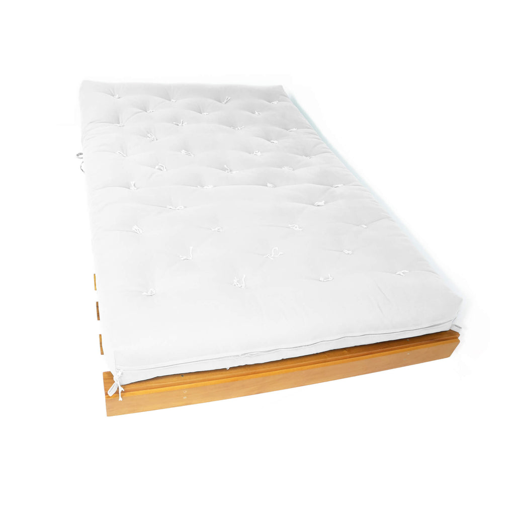 Sofá Cama Casal Futon Tokio Madeira Nobre Acquablock Branco Off