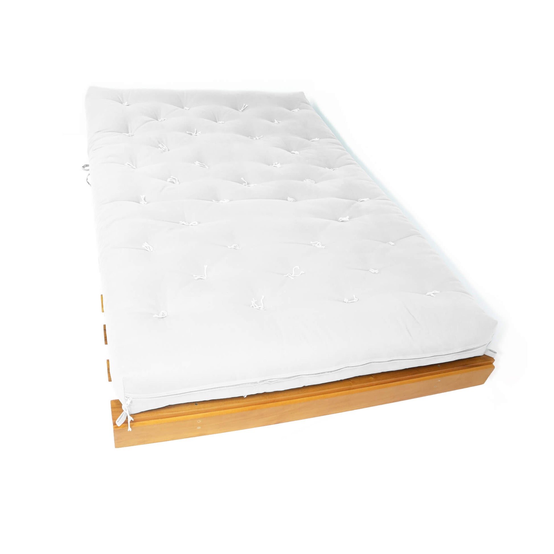 Sofá Cama Casal Futon Tokio Madeira Nobre Acquablock Branco Off