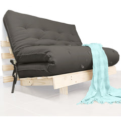 Sofa Cama Futon Casal Tokio Madeira Maciça Acquablock Chumbo