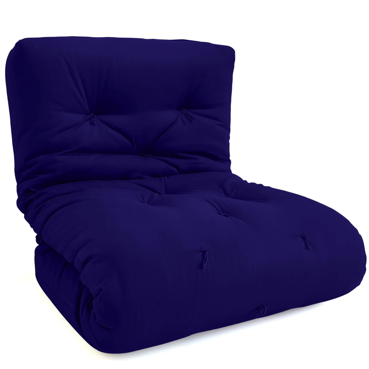 Futon Solteiro Oriental D28 Dobrável Acquablock Azul Royal
