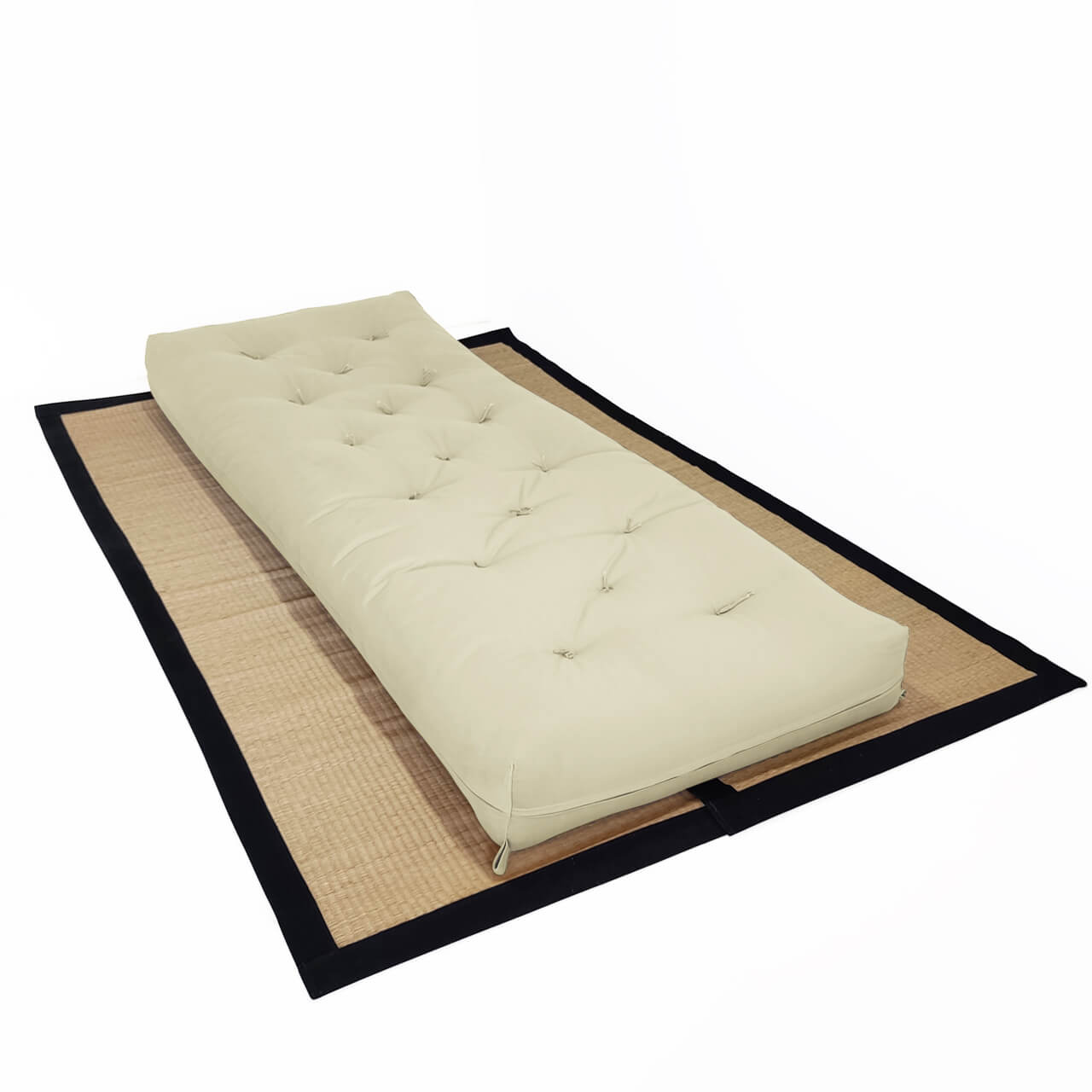 Futon Solteiro Oriental D28 Dobrável Bege