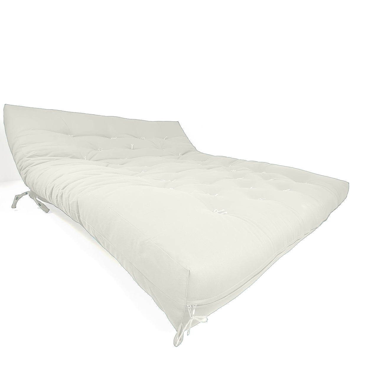 Sofa Cama Futon Oriental King Madeira Pinus Acquablock Branco Off