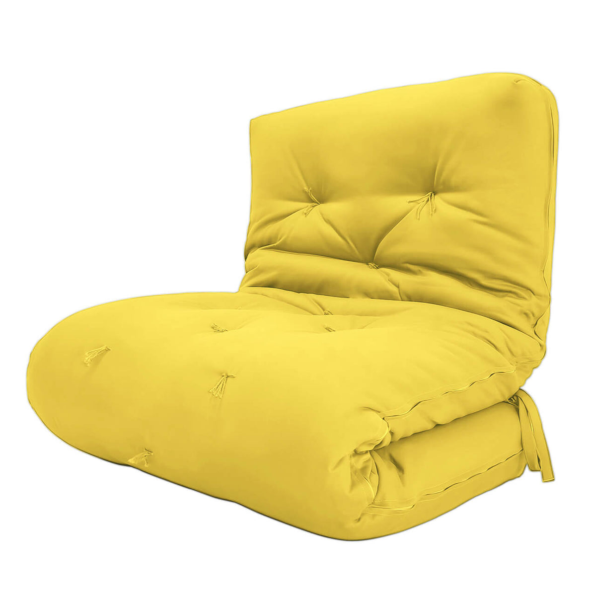 Futon Solteiro Oriental D28 Dobrável - Acquablock Amarelo