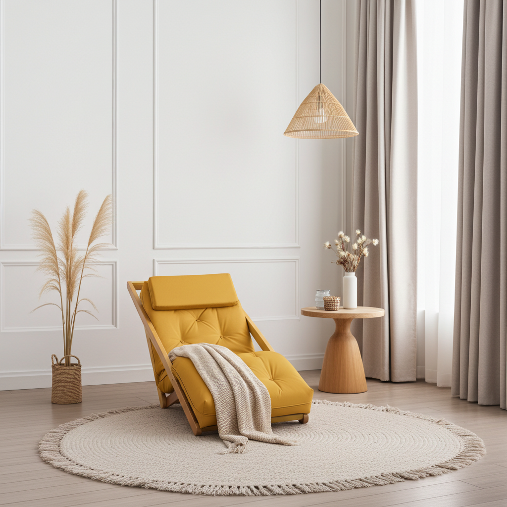 Poltrona New York Reclinável Sala de Estar Acquablock Amarelo