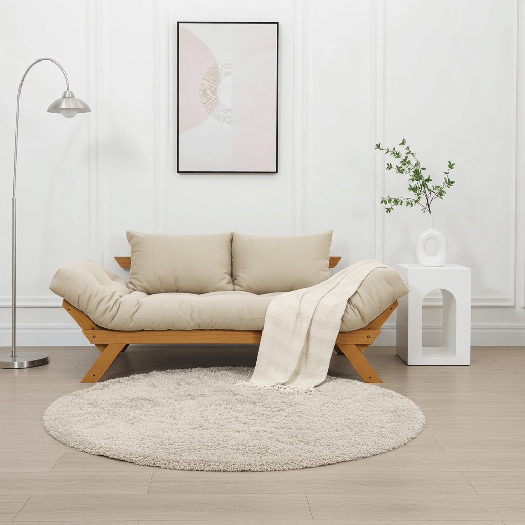 Kit Sofá Japão + 2 Poltronas Sarja