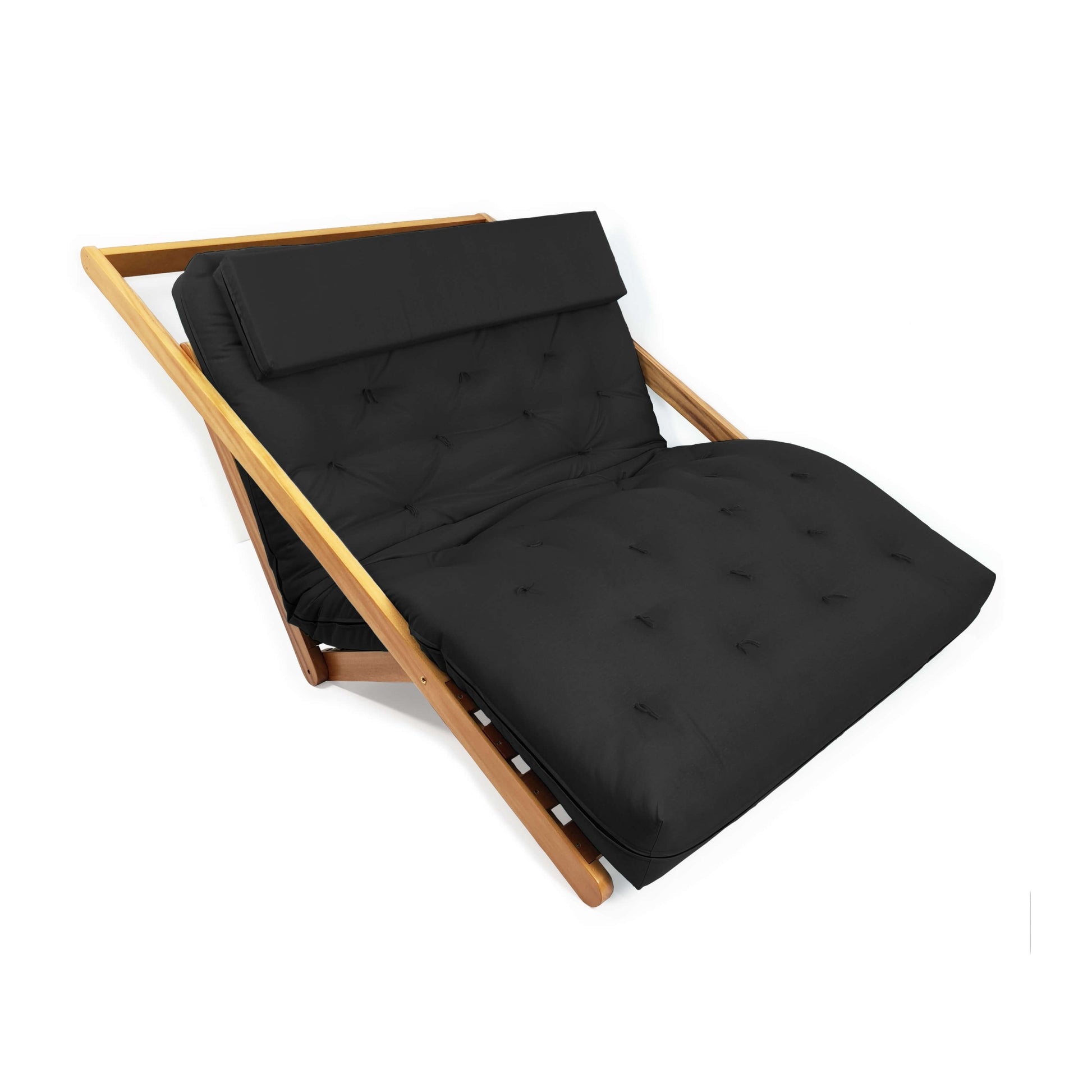Poltrona New York Reclinável Casal Futon Acquablock Preto