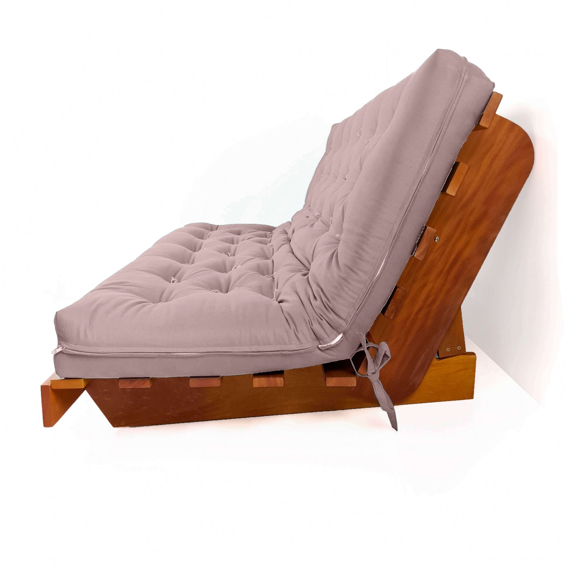 Sofá Cama Futon L Acquablock Fendi em Madeira Nobre  Maciça