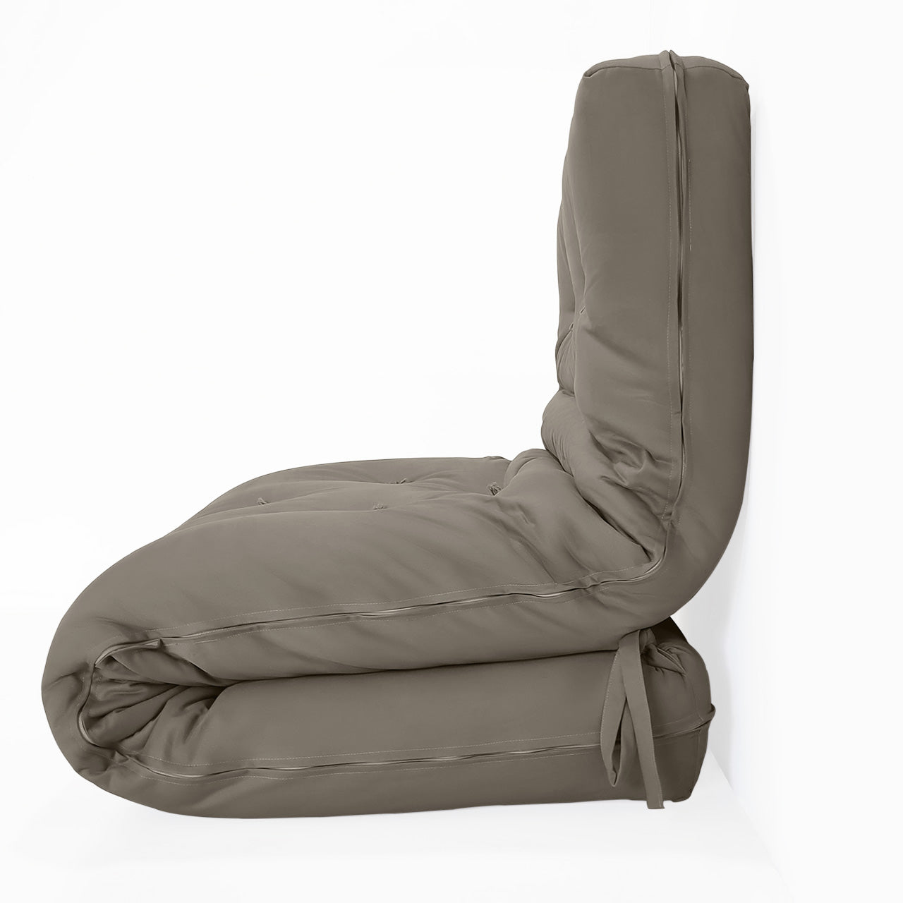 Futon Solteiro Oriental D28 Dobrável Cinza