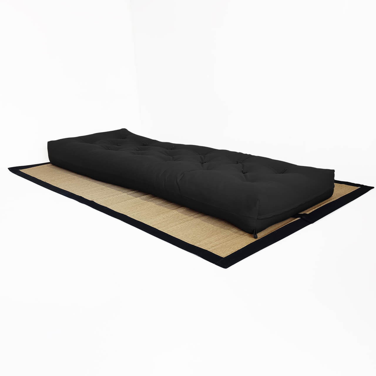Futon Solteiro Oriental D28 Dobrável Acquablock Preto