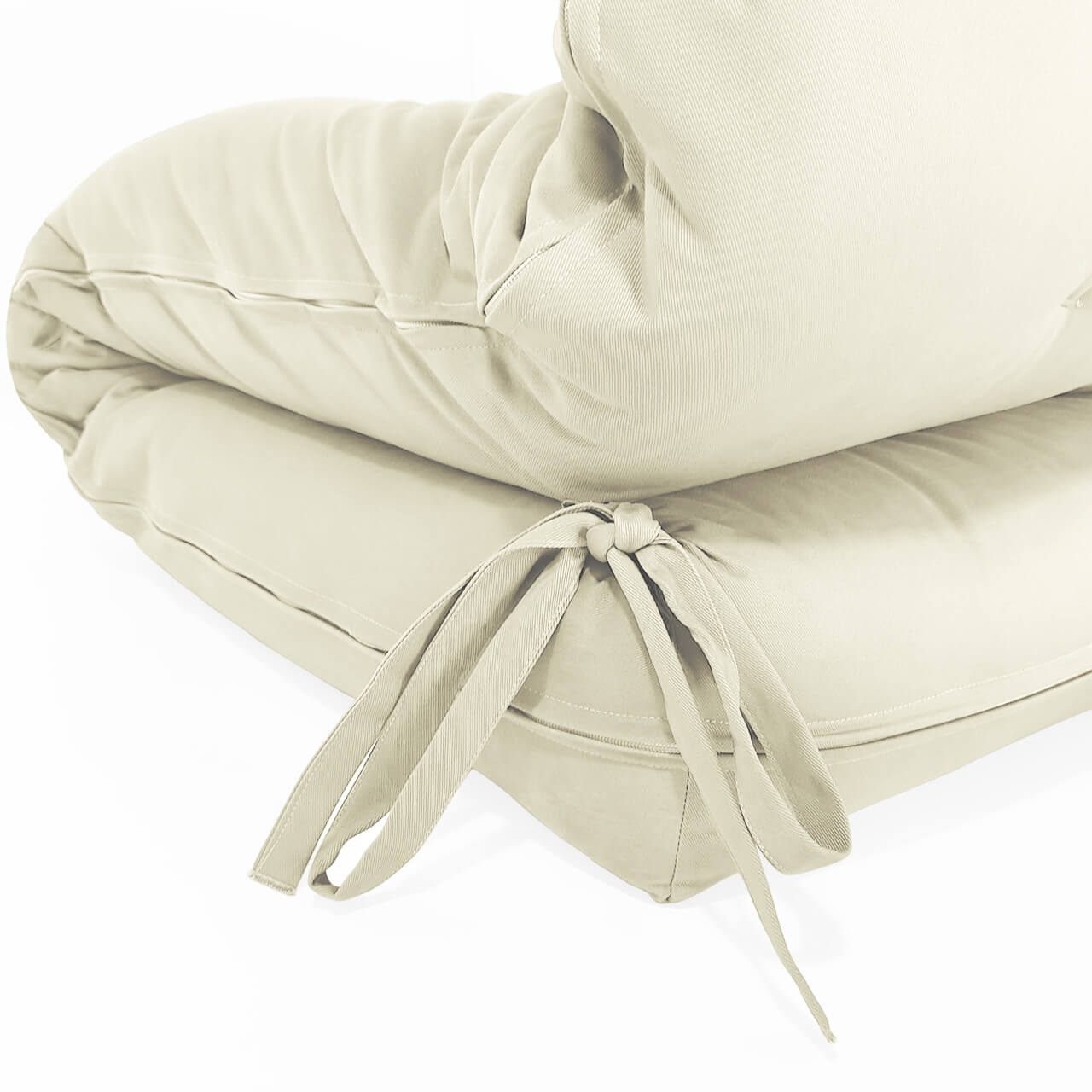 Futon Solteiro Oriental D28 Dobrável Bege