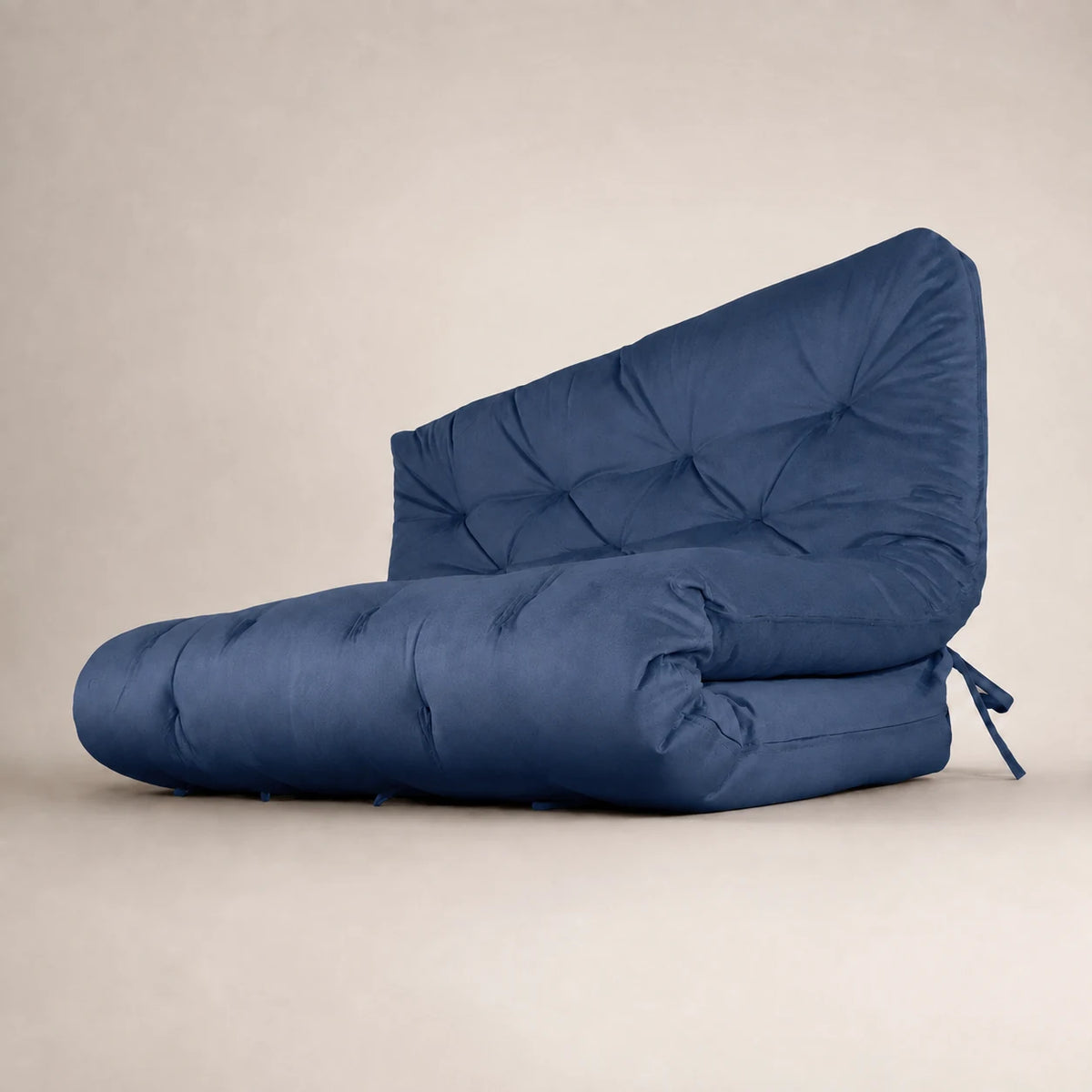 Futon Sofá Cama Casal Oriental Acquablock Azul Royal