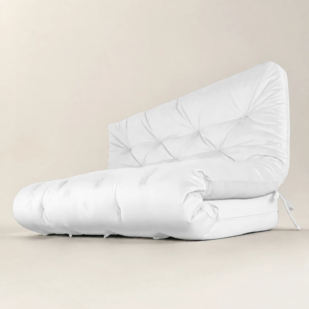 Futon Sofá Cama Casal Oriental Acquablock Branco Off