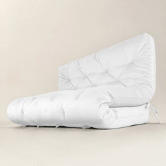 Futon Sofá Cama Casal Oriental Acquablock Branco Off