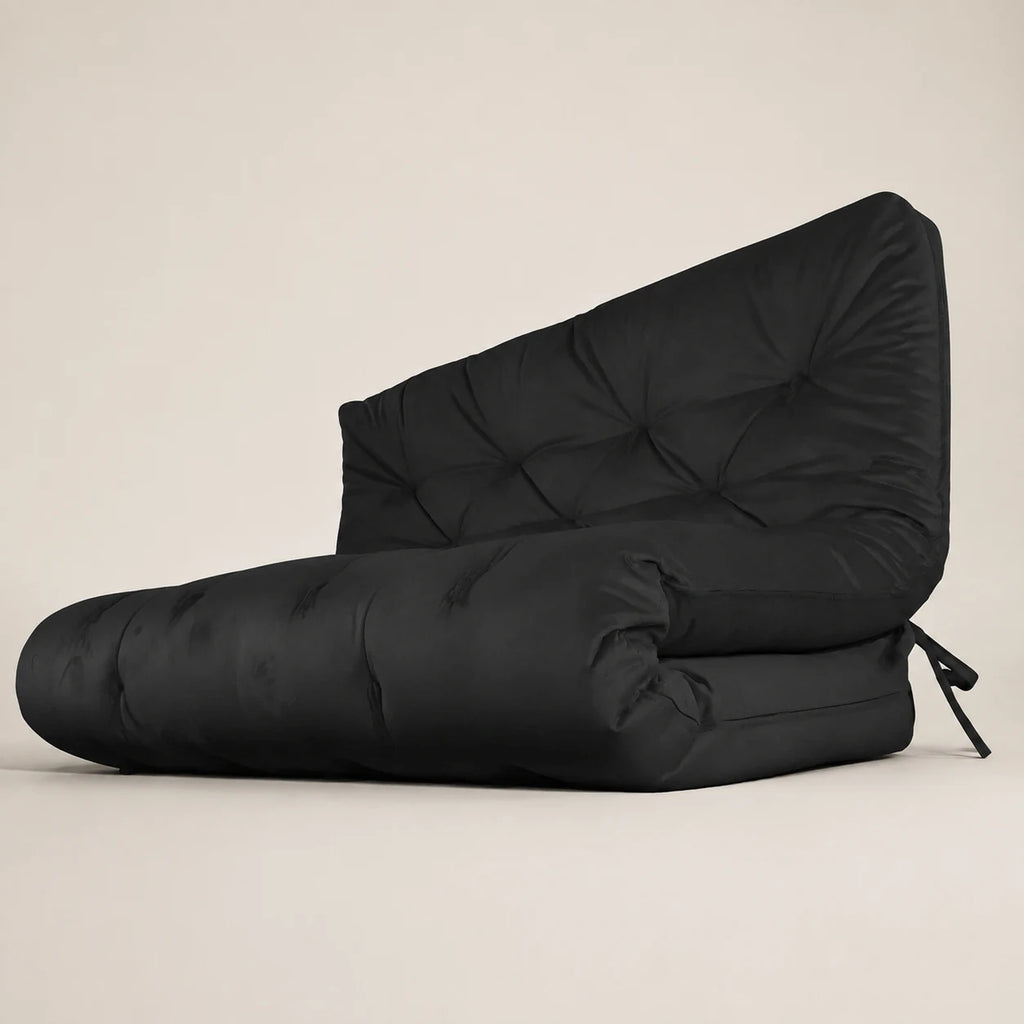 Futon Sof� Cama Casal Oriental Acquablock Preto