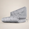 Futon Sof� Cama Casal Oriental Cinza Linho