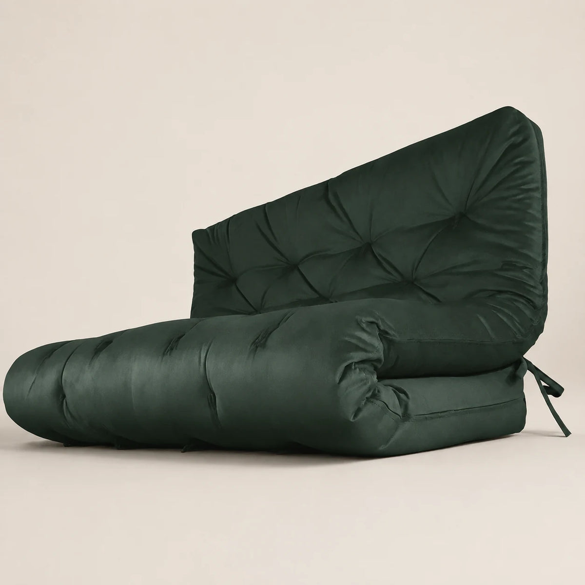 Futon Sofá Cama Casal Oriental Sarja Verde Militar