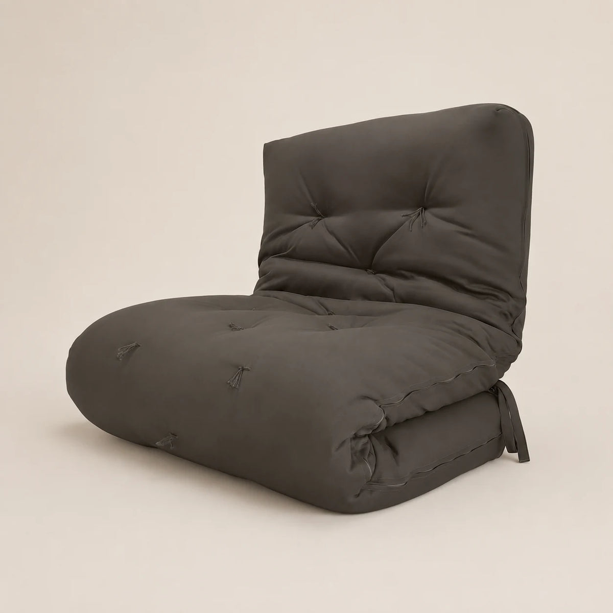 Futon Solteiro Oriental D28 Dobrável - Acquablock Cinza Chumbo