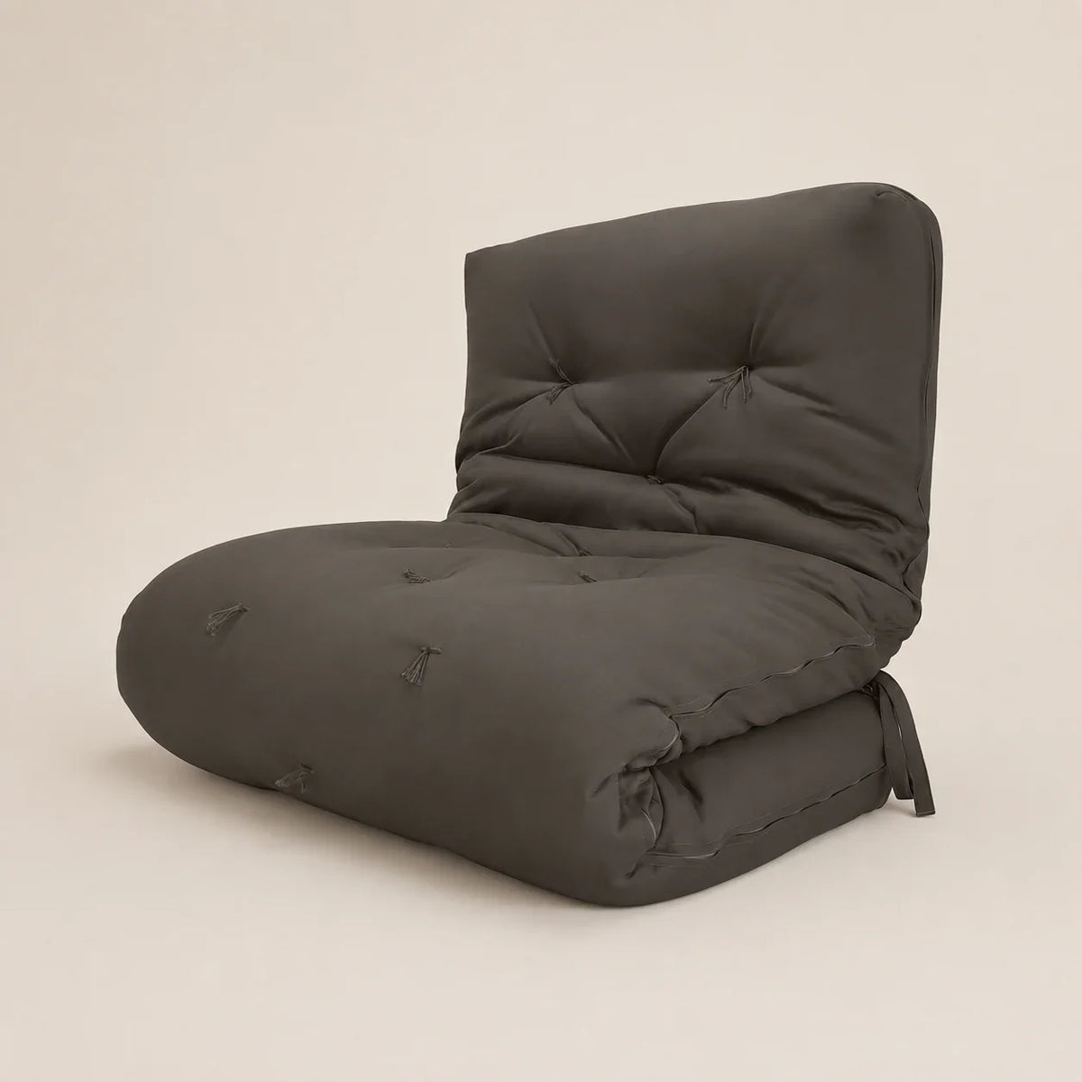 Futon Japão + almofadas Japão- Acquablock cinza chumbo