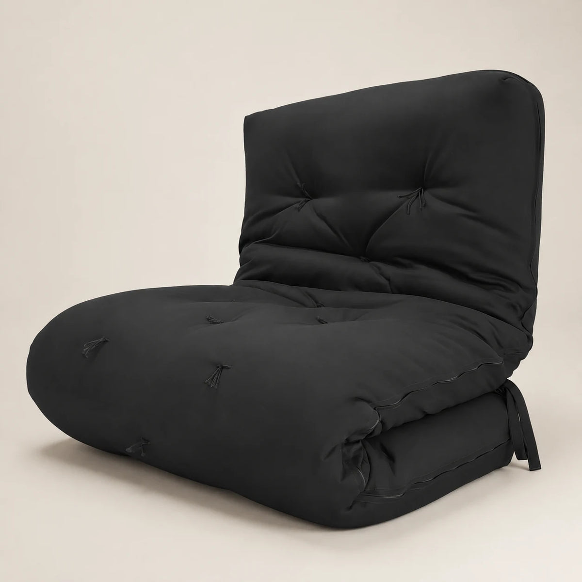 Futon Solteiro Oriental D28 Dobrável - Acquablock Preto