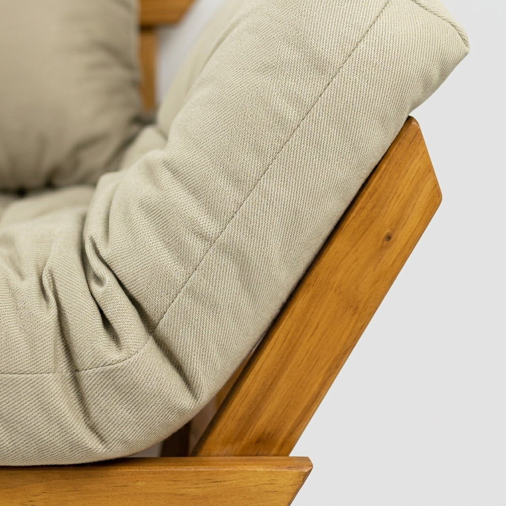 Reclining futon sofa — Texture and Material Close-up | Generated by Modelize