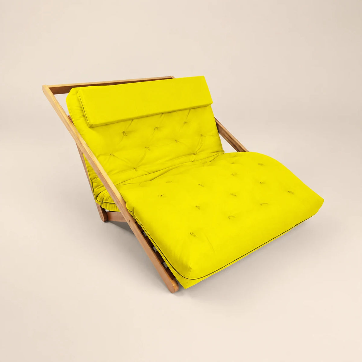 Poltrona New York Reclin�vel Casal Futon Acquablock Amarelo