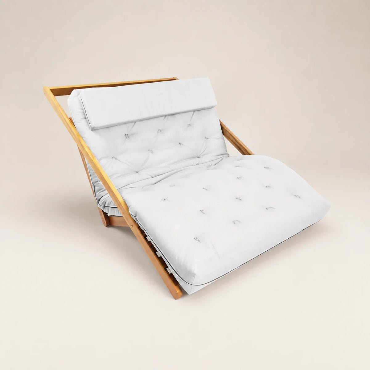 Poltrona New York Reclin�vel Casal Futon Acquablock Branco Off